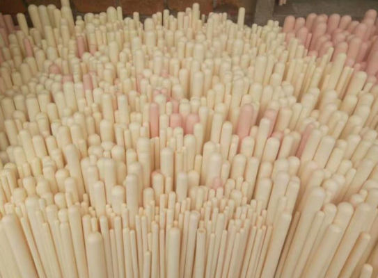Batang Keramik Alumina Tinggi Mesin Tahan Api Elektronik 3mm 5mm