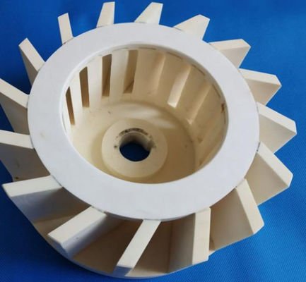99% High Pure Aluminium Oxide Grading Al2O3 Ceramic Impeller Tahan Termal Tinggi