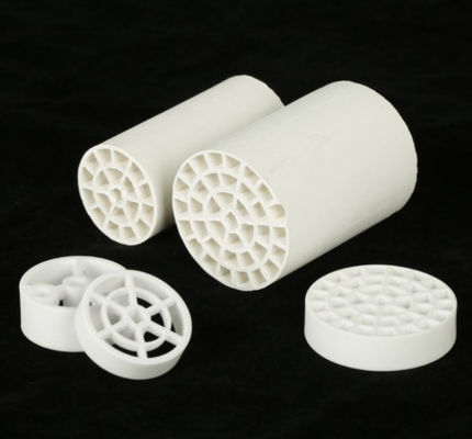White Mullite Ceramics Honeycomb Ceramic Filter Pengolahan Limbah Ketahanan Korosi